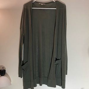 LOFT open linen cardigan